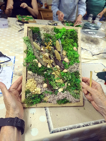 Machové obrazy v ráme